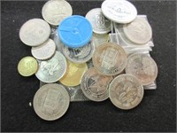 Large Lot of Various Tokens and Coins