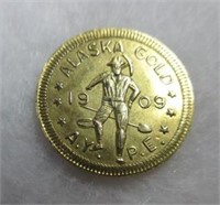 1909 1 DWT Alaska Yukon Gold Coin