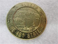1959 Alaska State 1 Dollar Token
