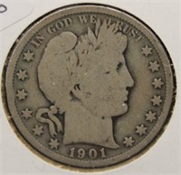 1901 BARBER HALF DOLLAR  G