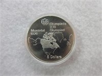 1976 Montreal Olympiad 5 Dollar Coin