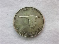 Confederation Canada 1967 Silver Dollar