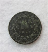 1859 Canada One Cent Piece