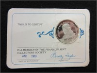 Franklin Mint Membership Card and Token