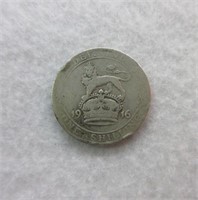 1916 One Shilling Coin