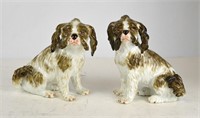 Pr Meissen Porcelain Dogs
