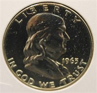 1963 PROOF FRANKLIN