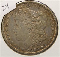 1880 MIORGAN DOLLAR  XF