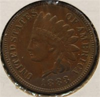 1883 INDIAN HEAD PENNY  AU