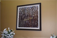 Large framed picture "Atom"; approx59" x 59"