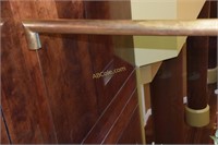 Brass and Glass handrail from Lobby to ball room