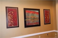 5 pieces Framed artwork located in the James