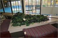 Large lot of artificial plants