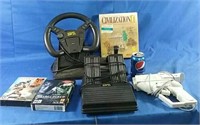 Steering Ninja & assorted PC games & controllers