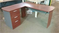 L-Shape office desk - mdf - 60x53"W