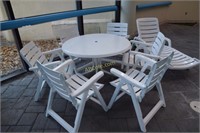 Kettler Pool furniture to include white chaise ,