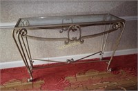 4th Floor Console Table at elevator ;Metal frame