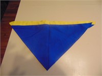 Blue Yellow Trim Kerchief