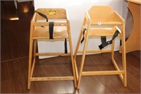 Two Wood Restaurant High Chairs