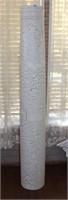 Wood Cylindrical Column in Crackle Finish