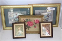 Four Decorative Framed Pictures of