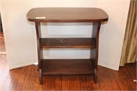 Solid Wood Side Table with Two Lower