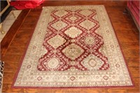 Machine Woven Area Rug in Tan and