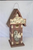 Decorative Painted Wood Bird House with