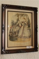 Framed Print of an Etching