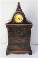 Old Style Mantle Clock in Six Drawer