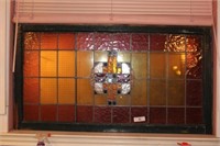 Large Stained Glass Panel in Arts & Crafts