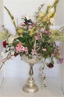 Faux Floral Arrangement in Chalice Style