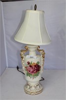 Ceramic Table Lamp with Applied Handles