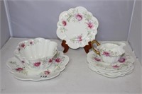 Porcelain Plates and Bowl Marked
