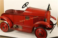 Original Pierce Antique Fire Chief Pedal Car