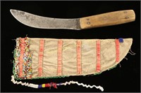 Indian Trade Knife & Scabbard