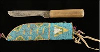 Indian Trade Knife & Scabbard