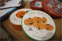 4 Halloween Plates & 4 Christmas Plates