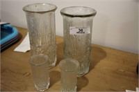 2 Large Vases & 2 Wee Vases