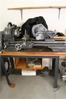 ATLAS TABLE TOP METAL LATHE WITH TABLE AND