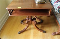 PAIR WALNUT END TABLES