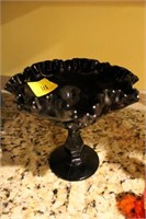 AMETHYST GLASS COMPOTE