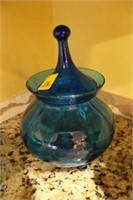 ITALIAN COVERED, 3 FOOTED CANDY DISH