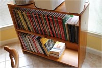 BOOKCASE AND COOK BOOKS