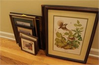 LOT: PICTURE FRAMES AND PRINTS