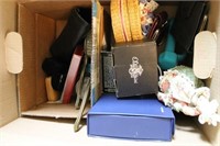 LOT: WALLETS, COSTUME JEWELRY, CANDLES,