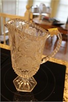 CRYSTAL FOOTED PITCHER