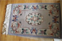 ORIENTAL STYLE RUNNER RUG AND 2' X 3' AREA RUG