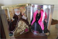 1996 AND 1998 HOLIDAY BARBIES