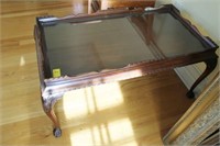 1940'S CHIPPENDALE STYLE COFFEE TABLE MAHOGANY